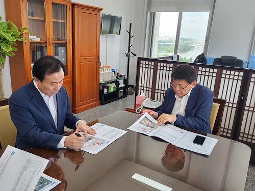 박홍률 시장, 서삼석 국회예결위원장 방문 내년도 국비 요청