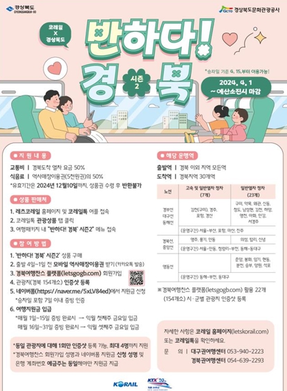 기차로 떠나는 경북여행, 그 매력에 반하다!!