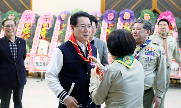 김영록 전남도지사, 한국스카우트 전남연맹장 이취임식 참석