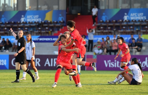 여자 U-17 대표팀, 필리핀과 1-1 비기며 4강 진출
