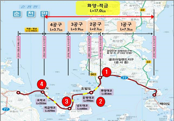 1. 고흥 영남~여수 화양간 설 명절맞이 연륙·연도교 임시개통.png