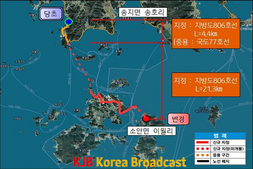 지방도 806호선으로 승격된 해남군 송지_소안면 이월리 구간 노선도 (1).png