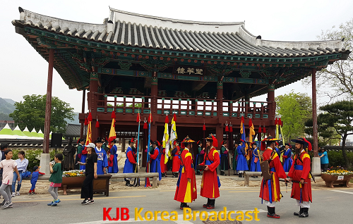 2019년 제1회 천년나주목읍성축제, 수문장교대식 장면.png