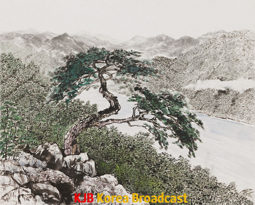 인구정책과_지역성장팀_곡성군 갤러리 107 묵향림 한국화 단체전 개최_황귀옥 작, 섬진강, 30호, 수묵담채(2M).png