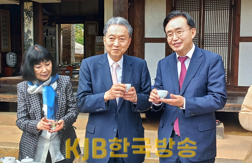 윤병태 나주시장, 하토야마 유키오 일본 전 총리와 남파고택에서 오찬.png
