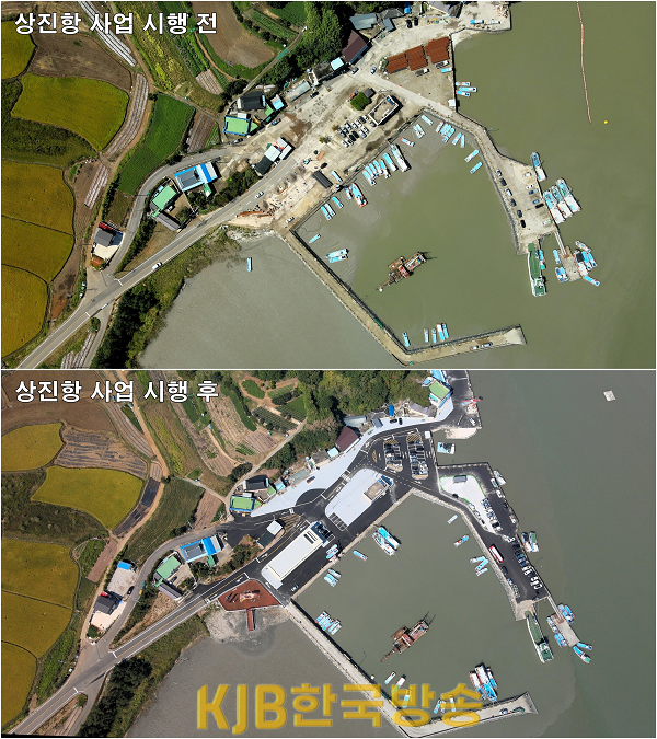 1_(2).보성군, 상진항 어촌뉴딜 통해 미래형 항구로 탈바꿈…지난 15일 상진항 어촌뉴딜 300사업 전후 사진.png